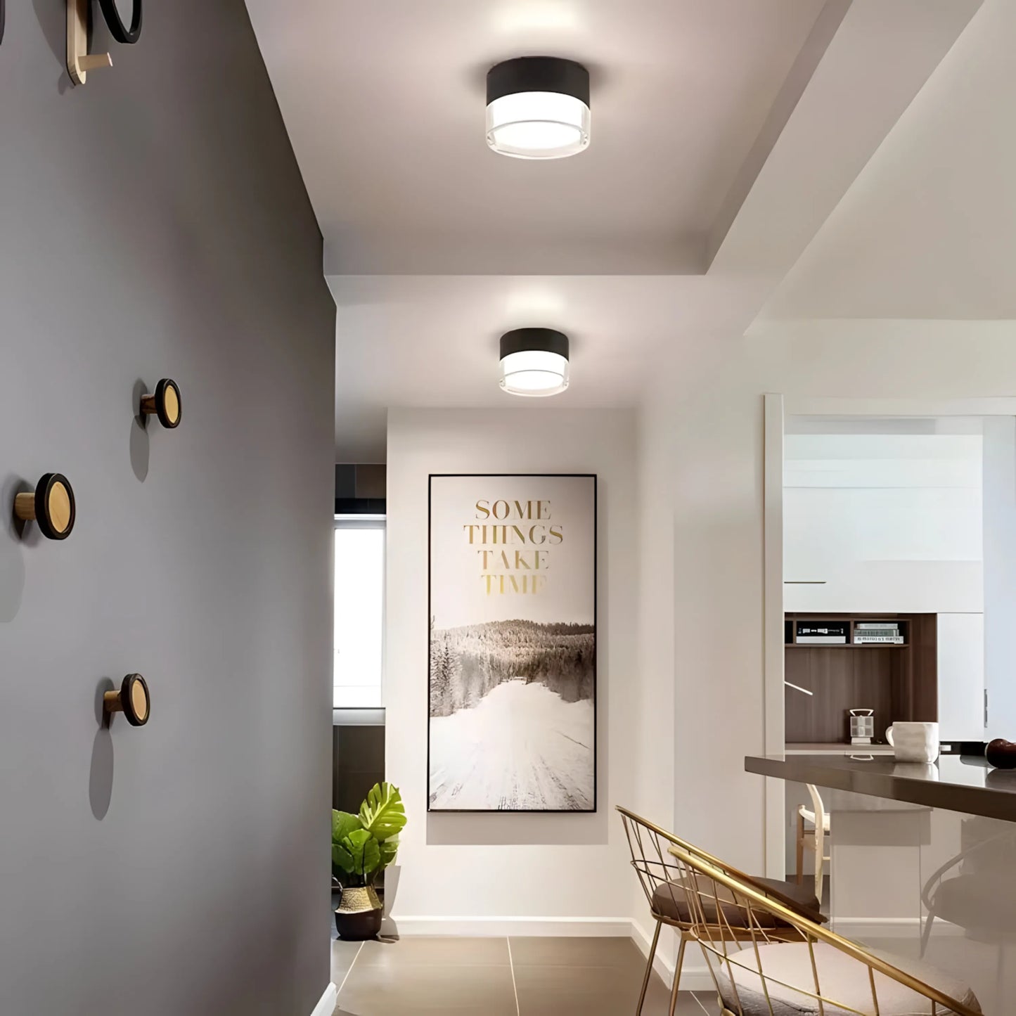 Spot LED Puissant – 20W – Design Compact – Noir, Blanc – Idéal pour Entrée, Couloir, Cuisine