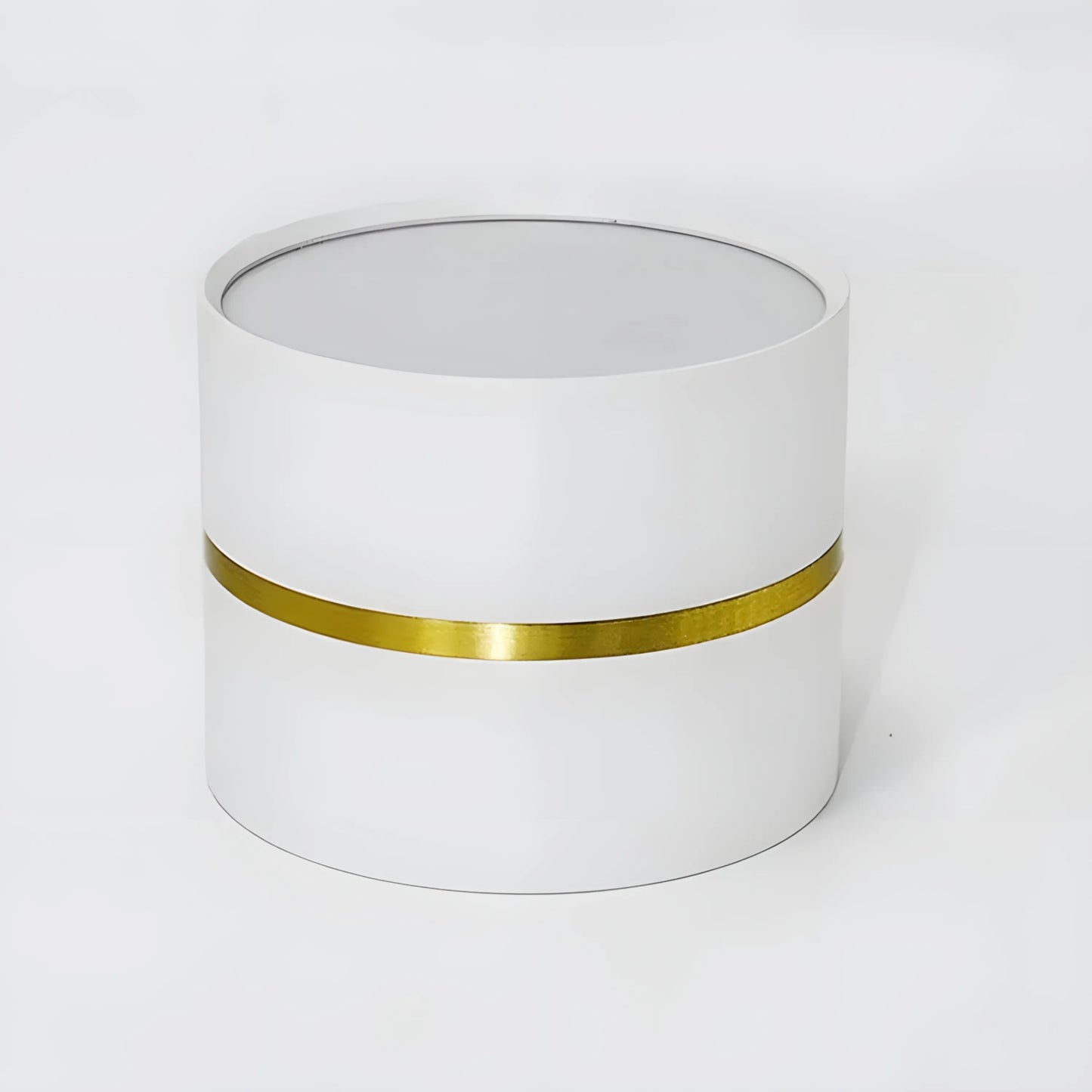 Plafonnier Spot LED Cylindrique – 15W – Anneau Doré – Noir, Blanc – Idéal Entrée, Couloir, Dressing