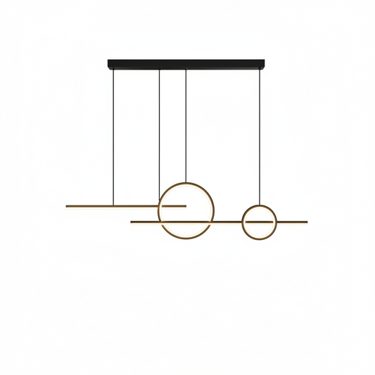 Suspension LED Design – Noir ou Blanc – Intensité variable – Idéal pour salle à manger, salon, cuisine ouverte