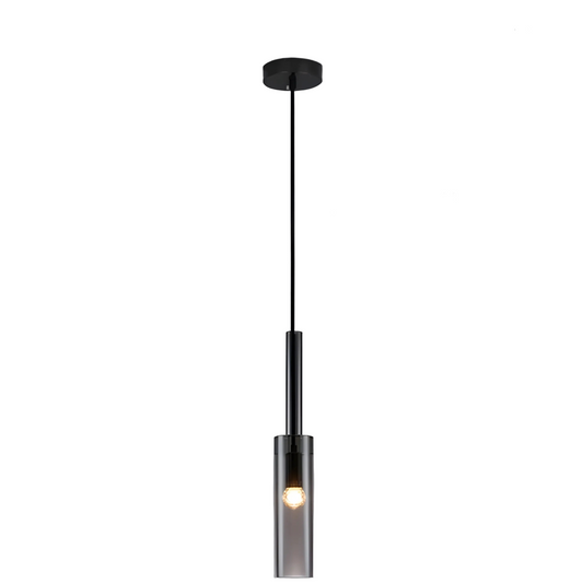 Suspension LED Postmodern – 1 ou 3 suspensions – Verre fumé Noir – Blanc chaud – Idéal cuisine, salon, chambre