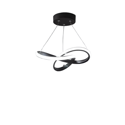 Suspension LED Sculpturale – Ø24 / Ø30 cm – Noir, Blanc, Or – Blanc chaud – Idéal pour entrée, couloir, dressing