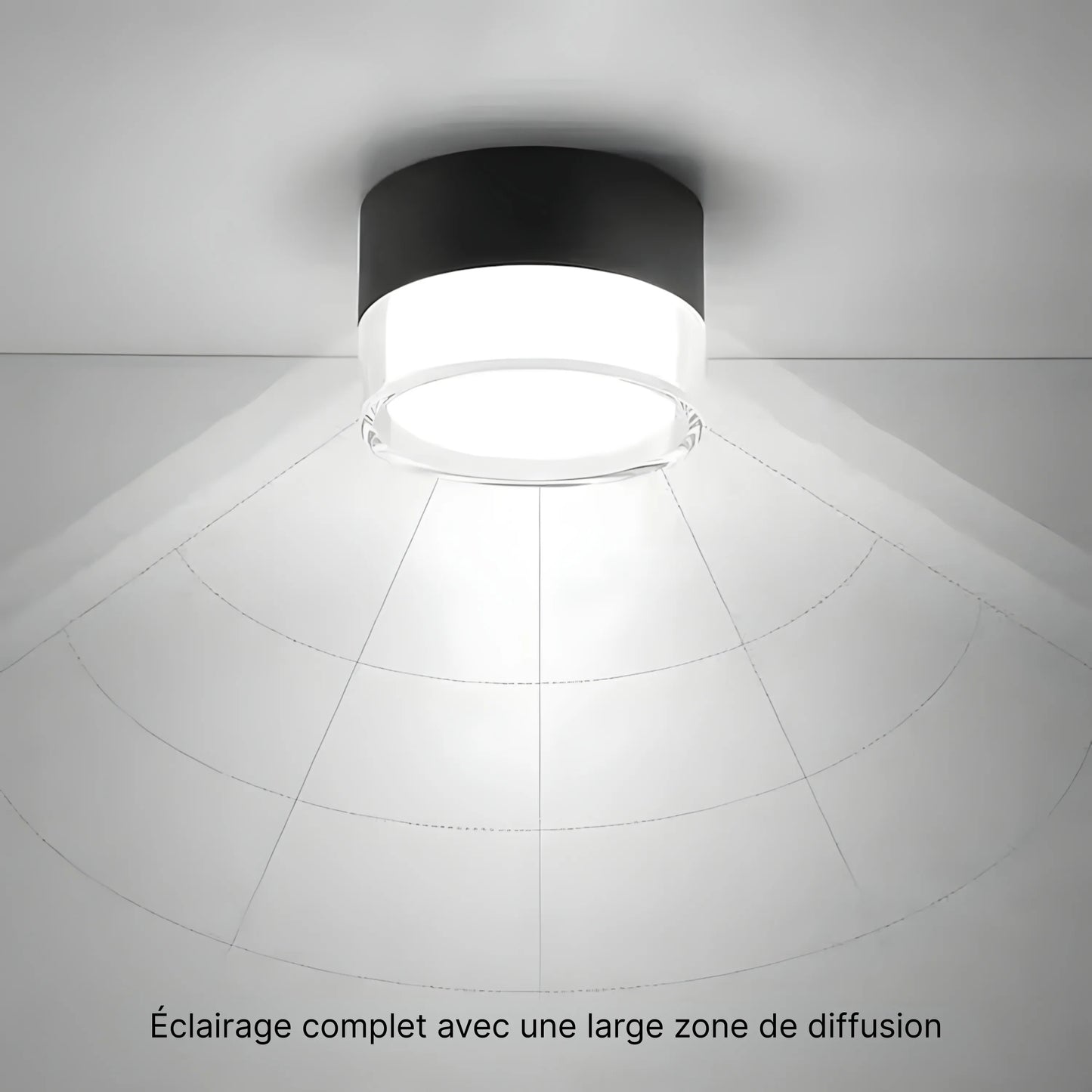 Spot LED Puissant – 20W – Design Compact – Noir, Blanc – Idéal pour Entrée, Couloir, Cuisine